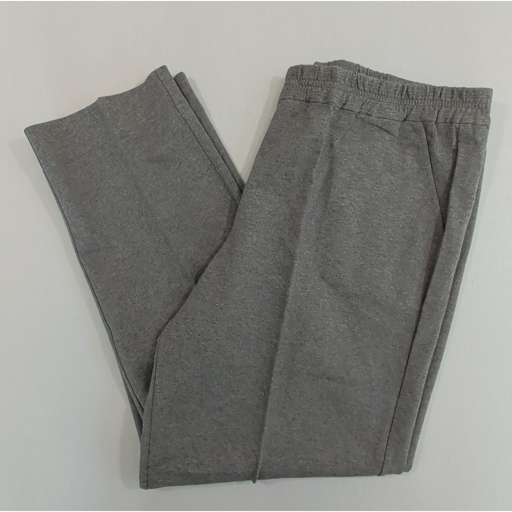 Lafayette 148 New York Women XXL Gray Cotton Stretch Elastic Waist Trousers